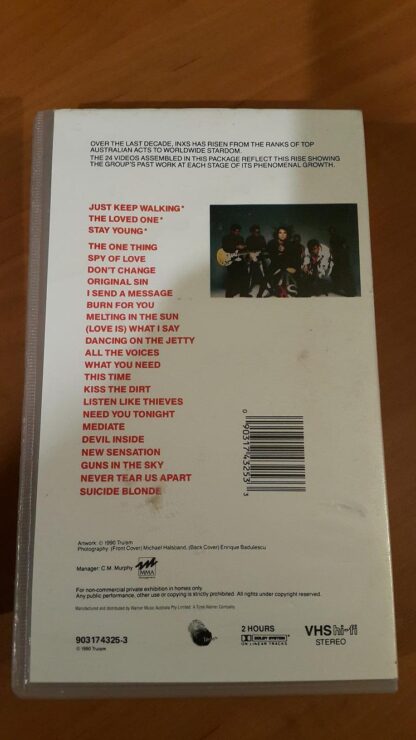 INXS Greatest Video Hits (1980-1990) - VHS cassette 1990 - Image 2