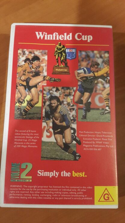 NSW Rugby League (NRL) Winfield Cup 200 Magic Memories Volume 2- VHS cassette - Image 2